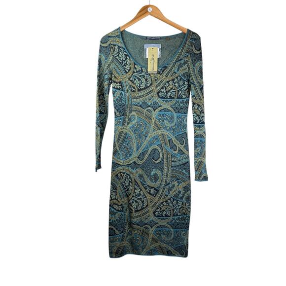 Peruvian Connection NWT Kashmiri 100% Pima Cotton Knit Long Sleeve Sweater Dress - Picture 7 of 14